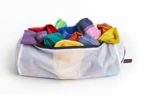 laundry hacks mesh sock bag