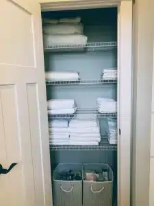 Airbnb Linen Storage